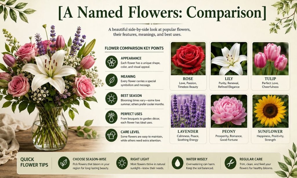 A Named Flowers Comparison