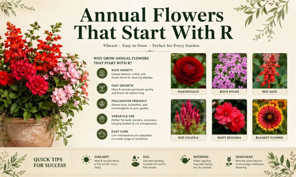 Annual Flowers That Start With R