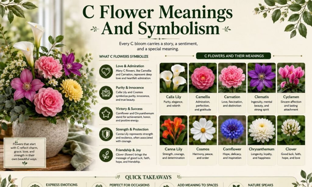 C Flower Meanings And Symbolism