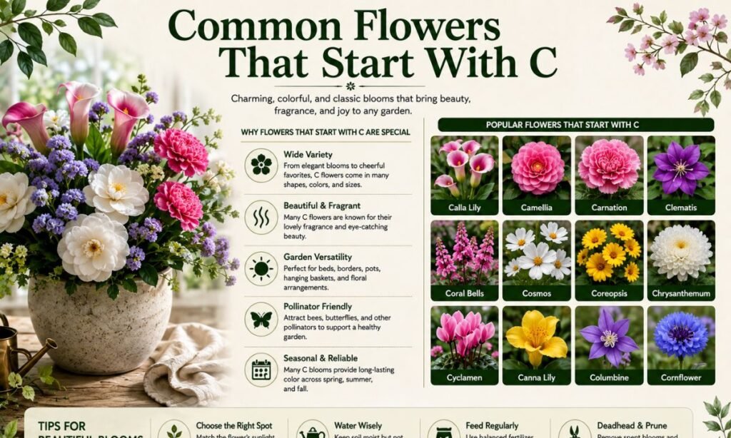 Common Flowers That Start With C