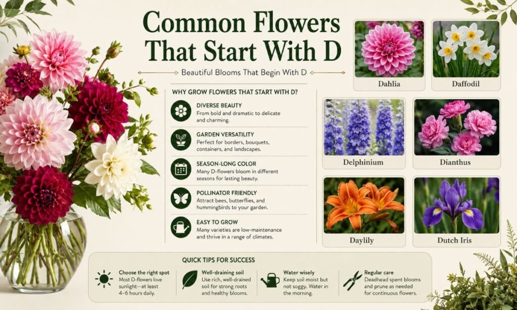 Common Flowers That Start With D