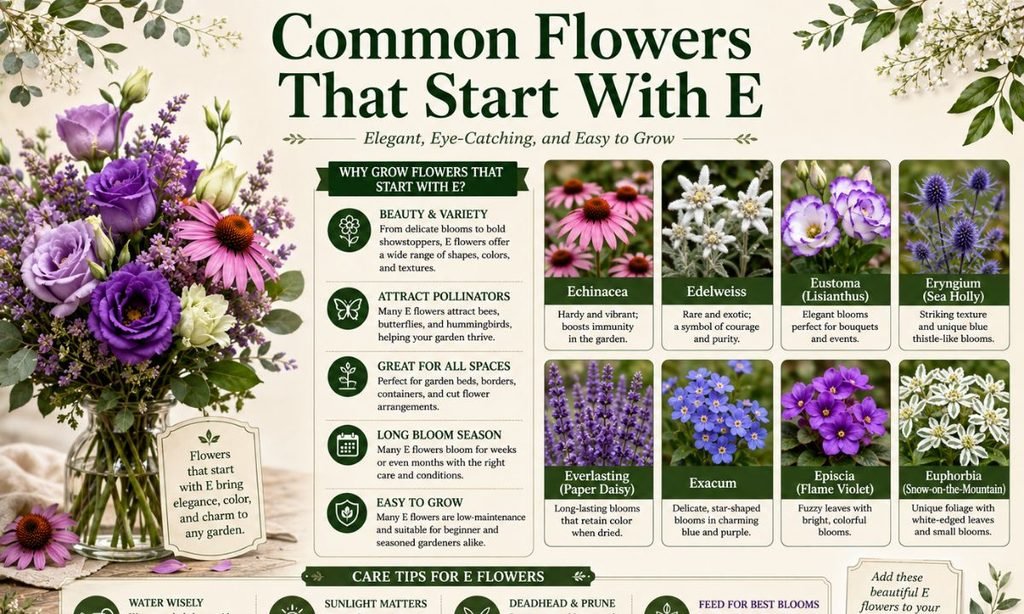 Common Flowers That Start With E