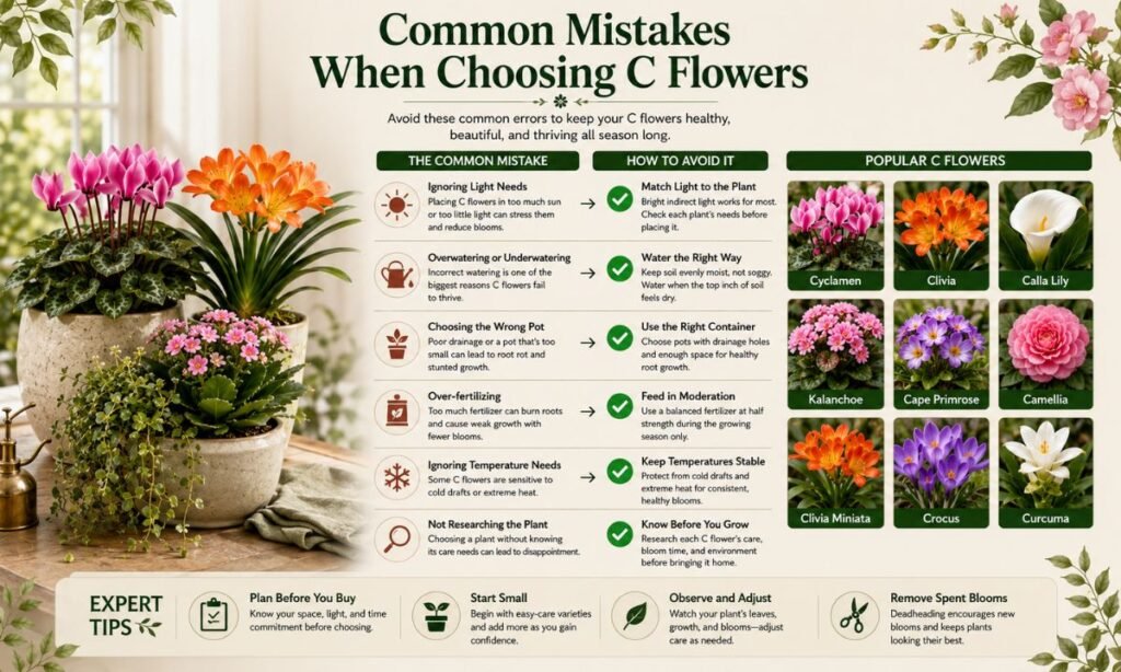 Common Mistakes When Choosing C Flowers