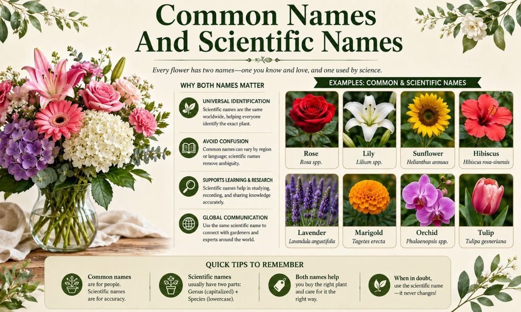 Common Names And Scientific Names