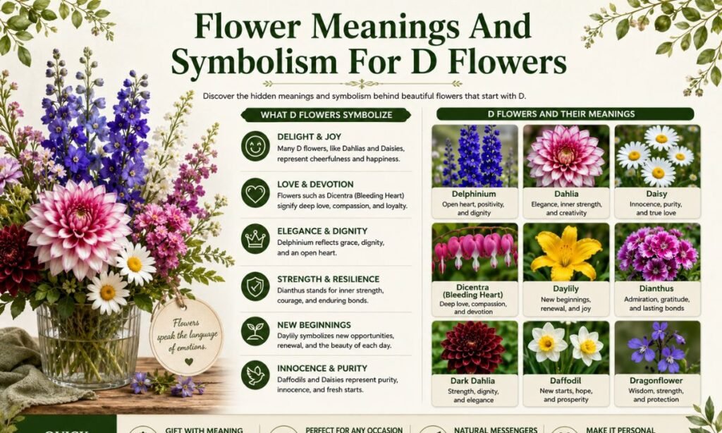 Flower Meanings And Symbolism For D Flowers