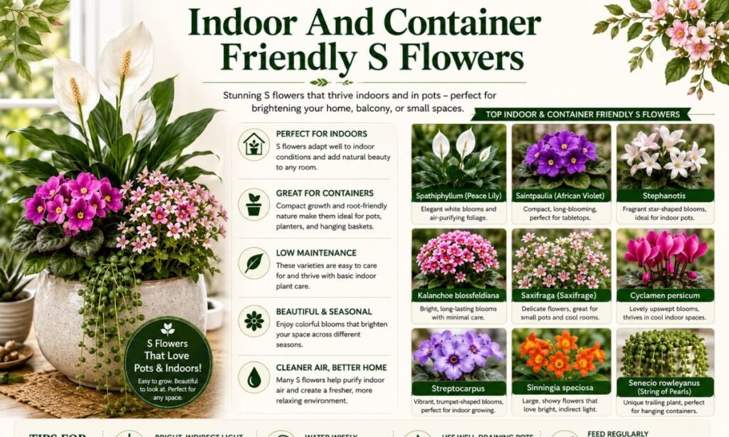 Indoor And Container Friendly S Flowers