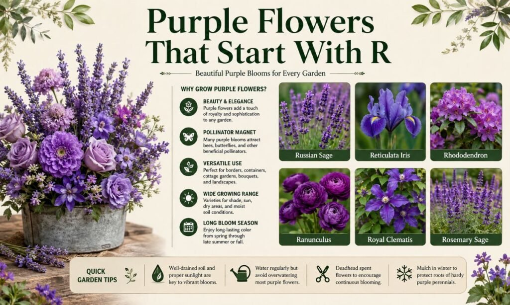 Purple Flowers That Start With R