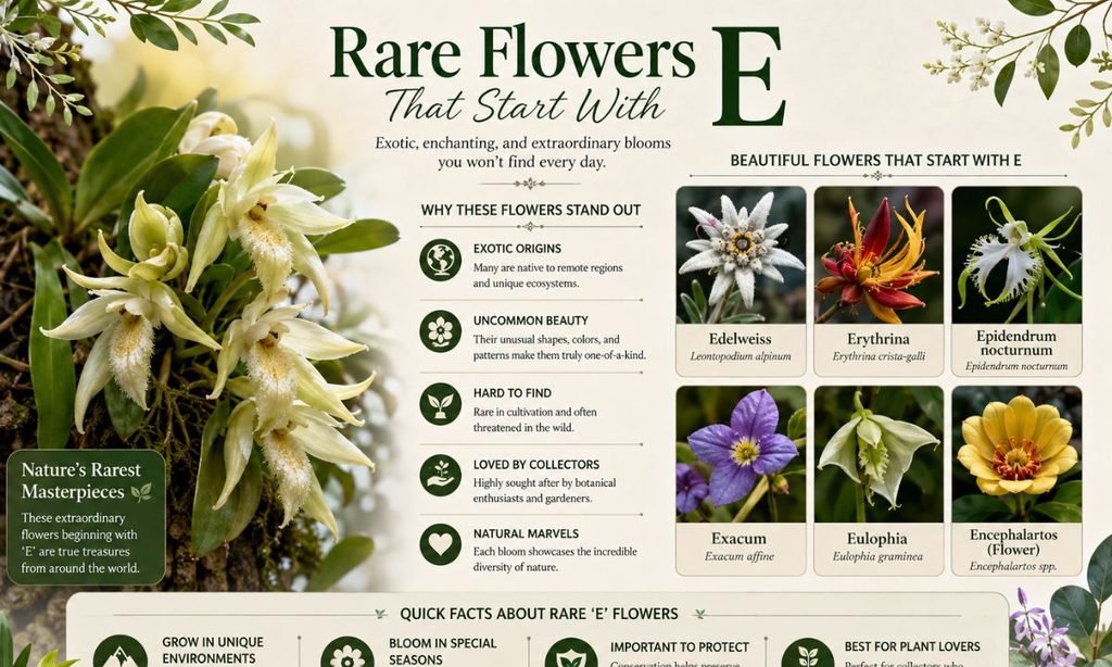 Rare Flowers That Start With E