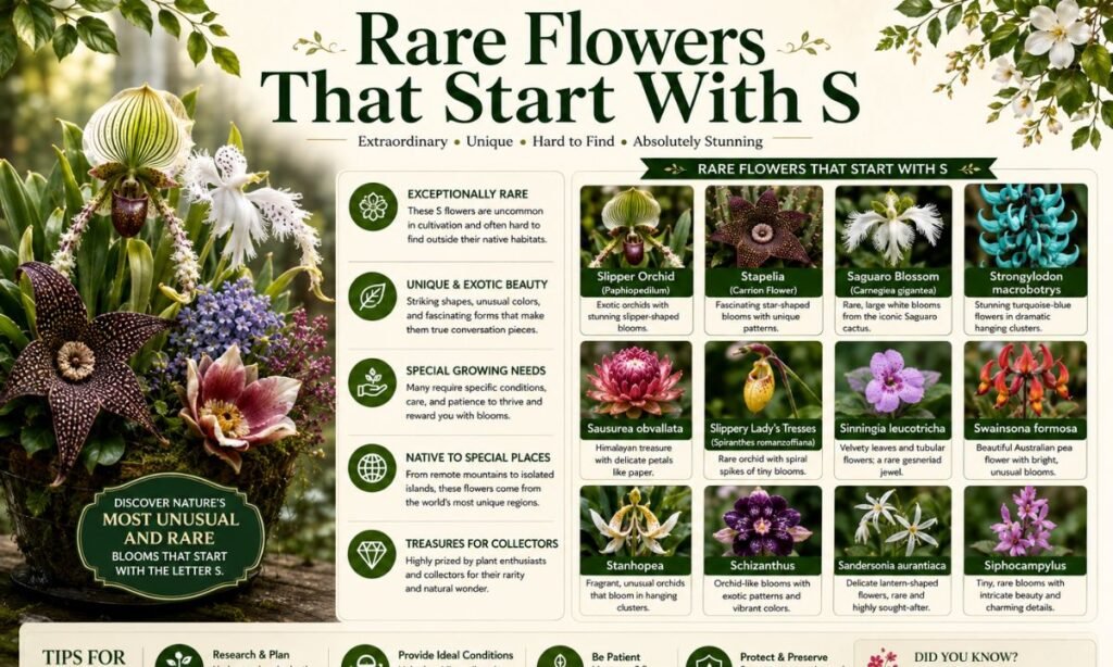 Rare Flowers That Start With S