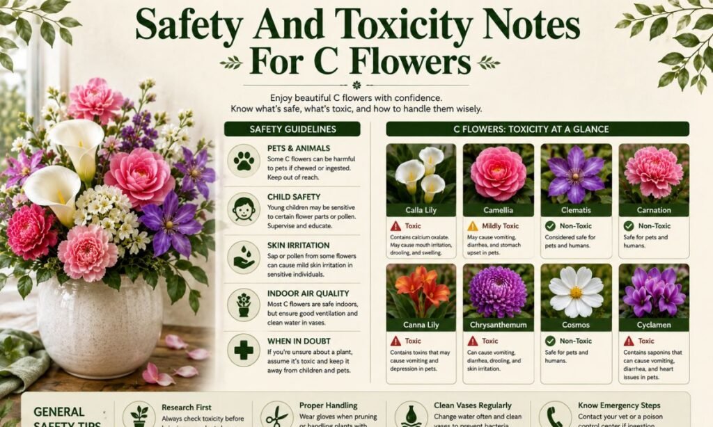 Safety And Toxicity Notes For C Flowers