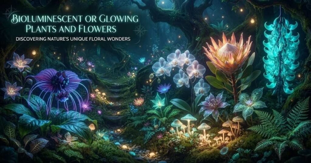 Bioluminous Or Glowing Plants And Flowers