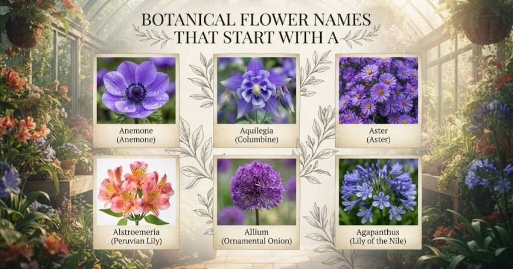 Botanical Flower Names That Start With A
