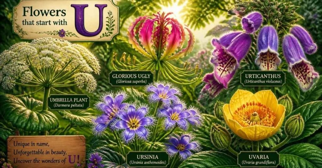 Flowers That Begin With The Letter U At A Glance