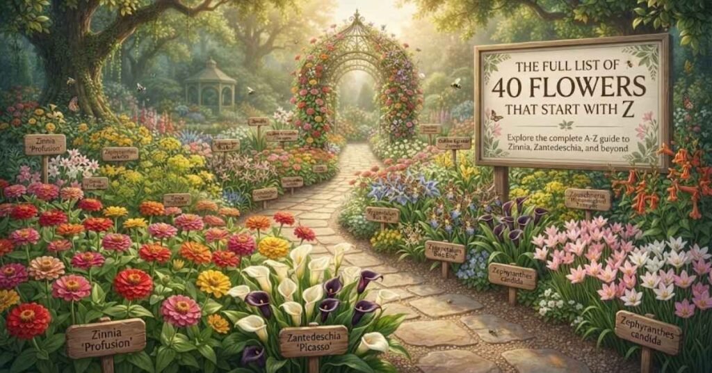 The Full List Of 40 Flowers That Start With Z