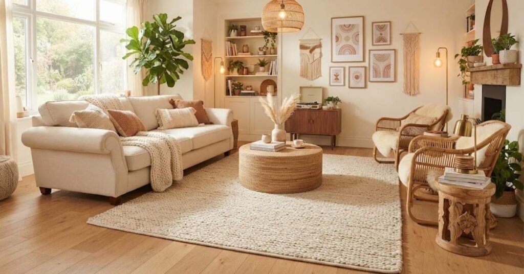 Fleur Ivory Braided Oversized Rug from Miss Amara