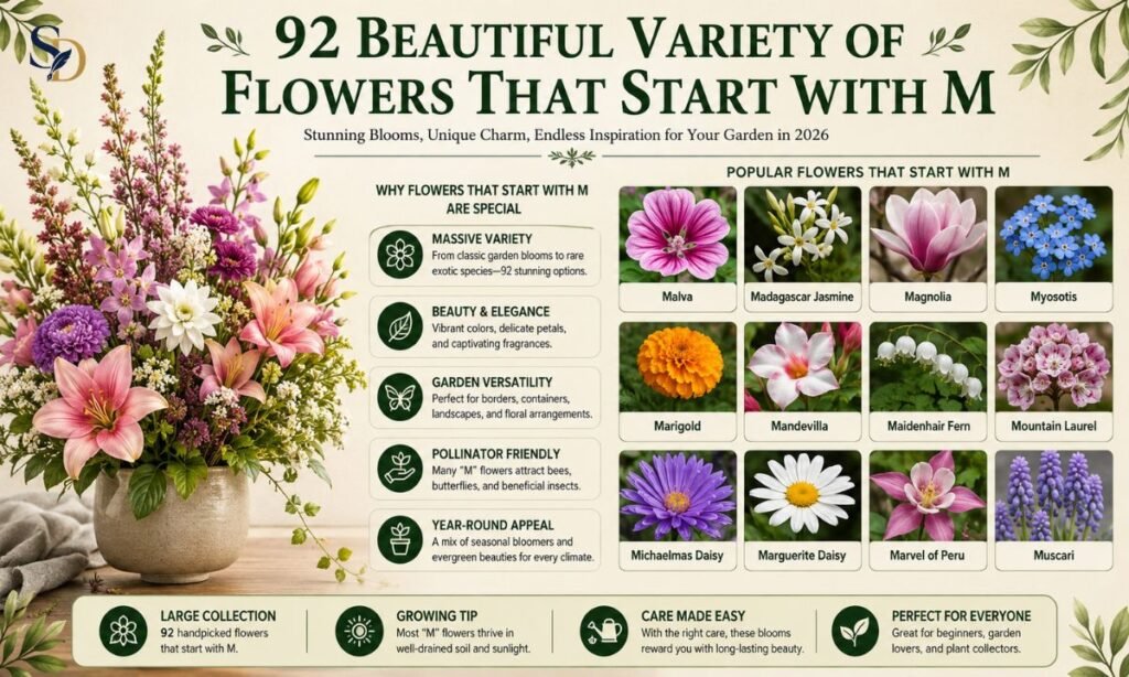 92 Beautiful Variety Of Flowers That Start With M You Didn’t Know About 2026