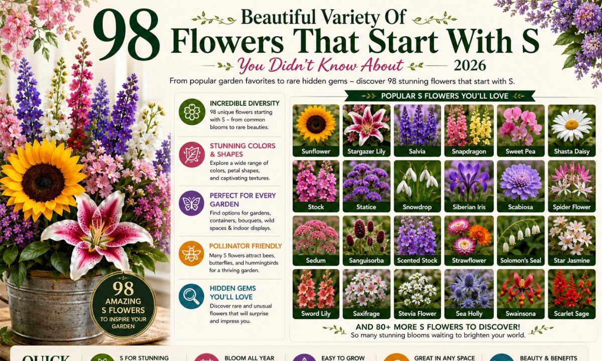 98 Beautiful Variety Of Flowers That Start With S You Didn’t Know About 2026