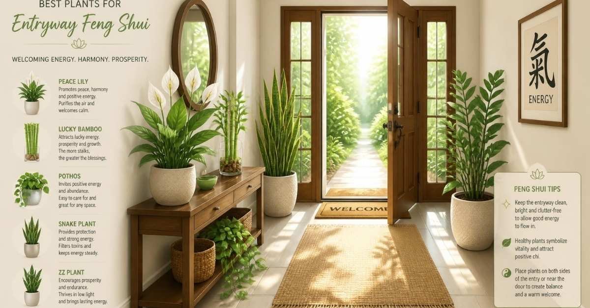 best plants for entryway feng shui