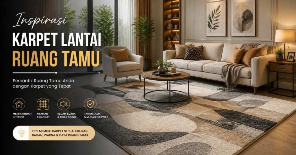karpet lantai ruang tamu